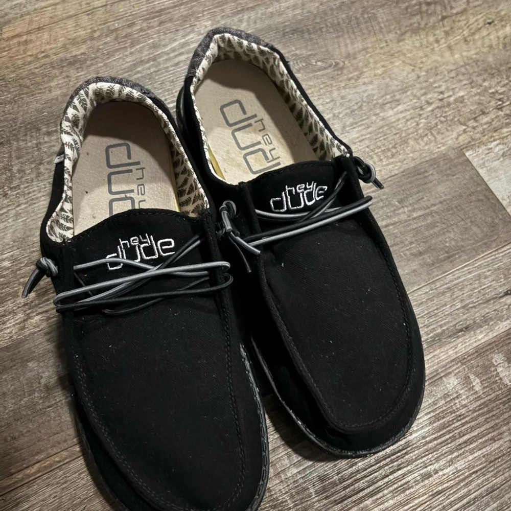 Hey Dude Black Loafers Slip-Ons Casual